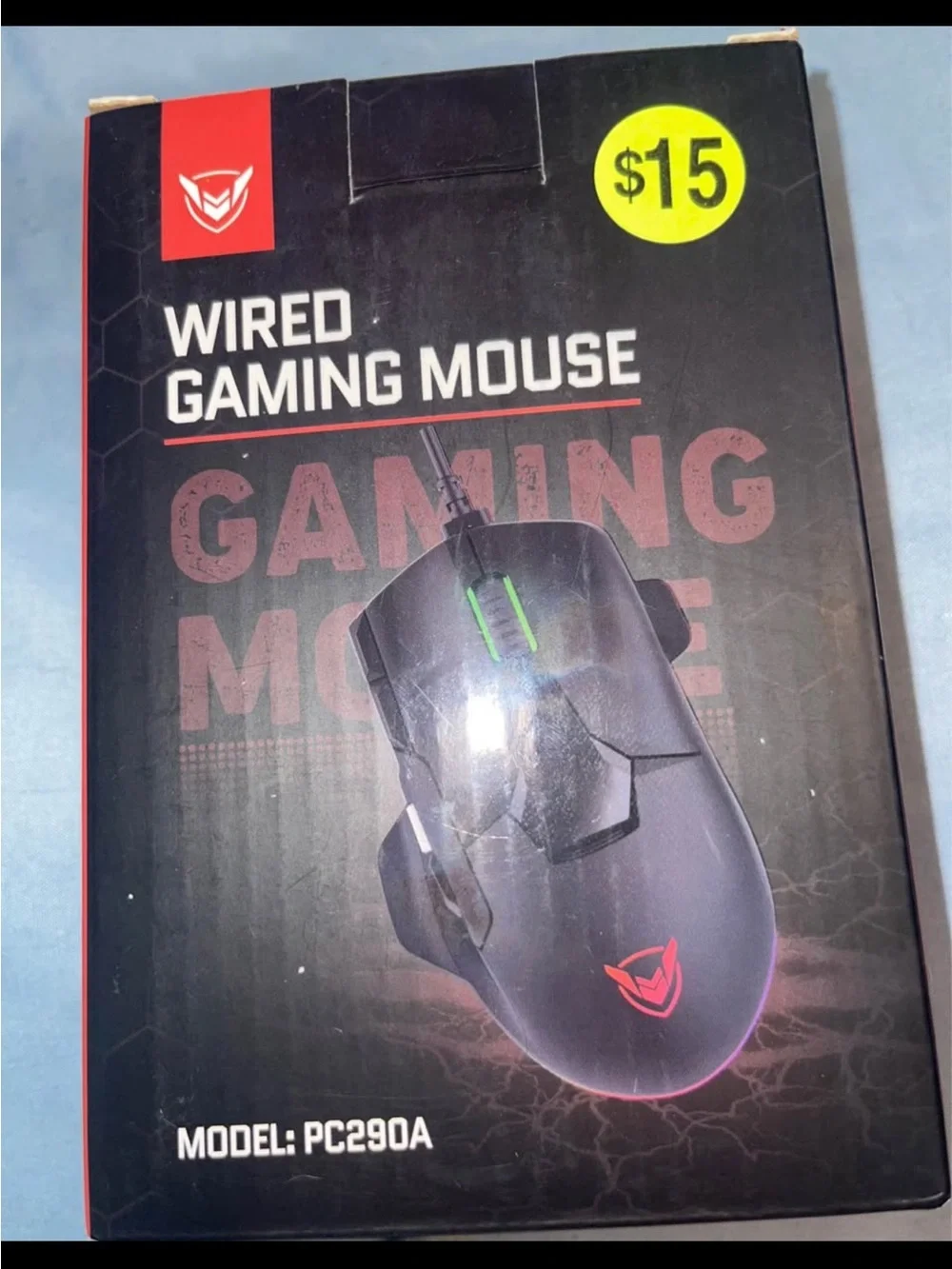 PC290A Wired Gaming Mouse - Black with RGB Accent
